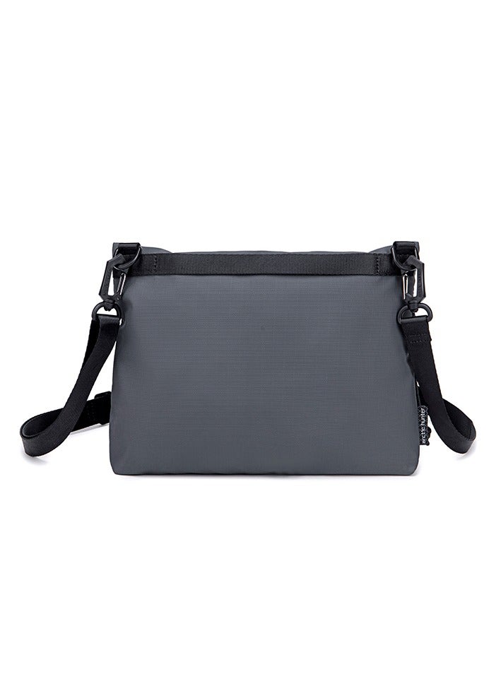 ARCTIC HUNTER Premium Shoulder Sling Bag Water Resistant Polyester Unisex Cross Body Bag for Travel Business School College K00535 Grey - Image 3