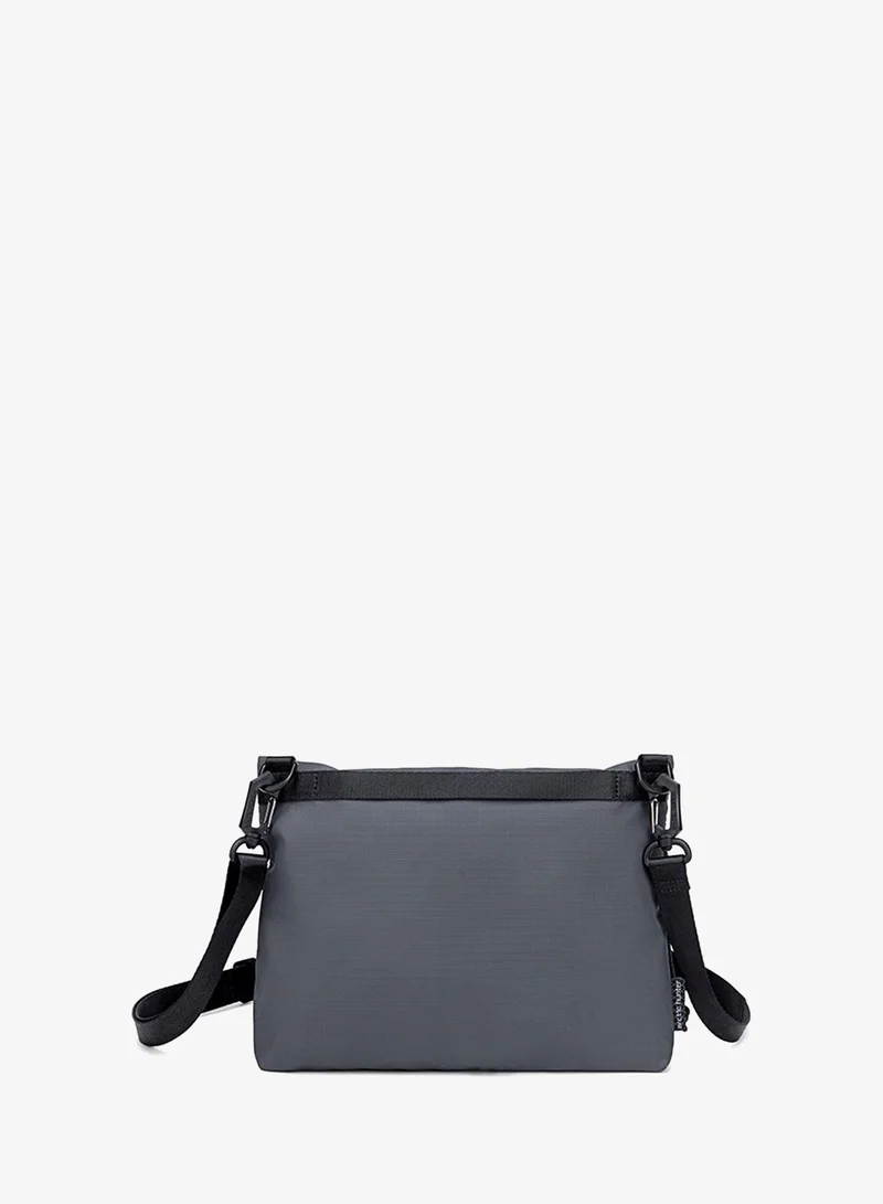 ARCTIC HUNTER Grey Premium Shoulder Sling Bag Water Resistant Polyester Unisex Cross Body Bag for Travel Business School College K00535 Grey  | Best Price UAE