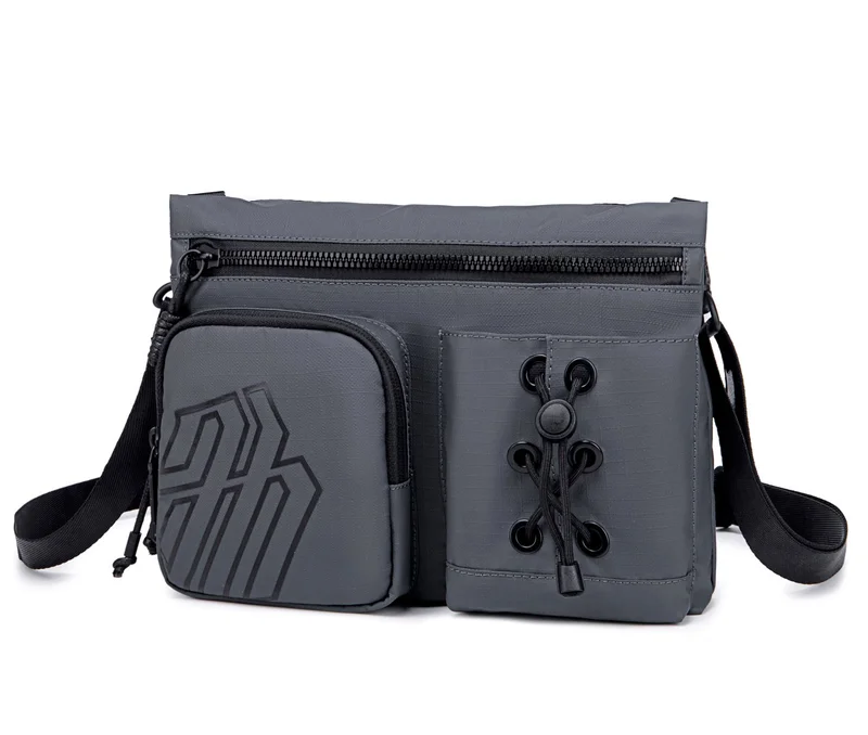 Arctic Hunter Grey Premium Shoulder Sling Bag Water Resistant Polyester Unisex Cross Body Bag for Travel Business School College, K00535, Grey  | Best Price UAE