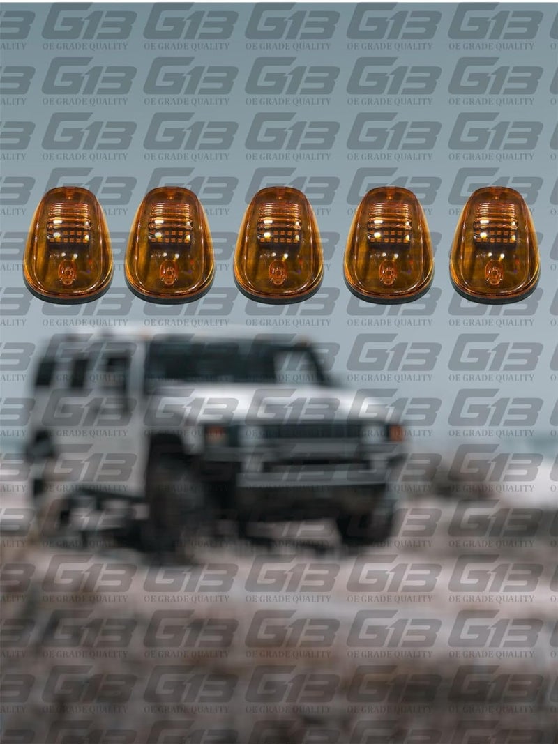 G13 12V Car Roof-top Emergency Clearance Warning Strobe,Roof Running Light with Amber Yellow LED Lights for Hummer, Thar, Gypsy, Bolero & Jeep Rubicon (YELLOW,AMBER, 18 LED) - Image 3