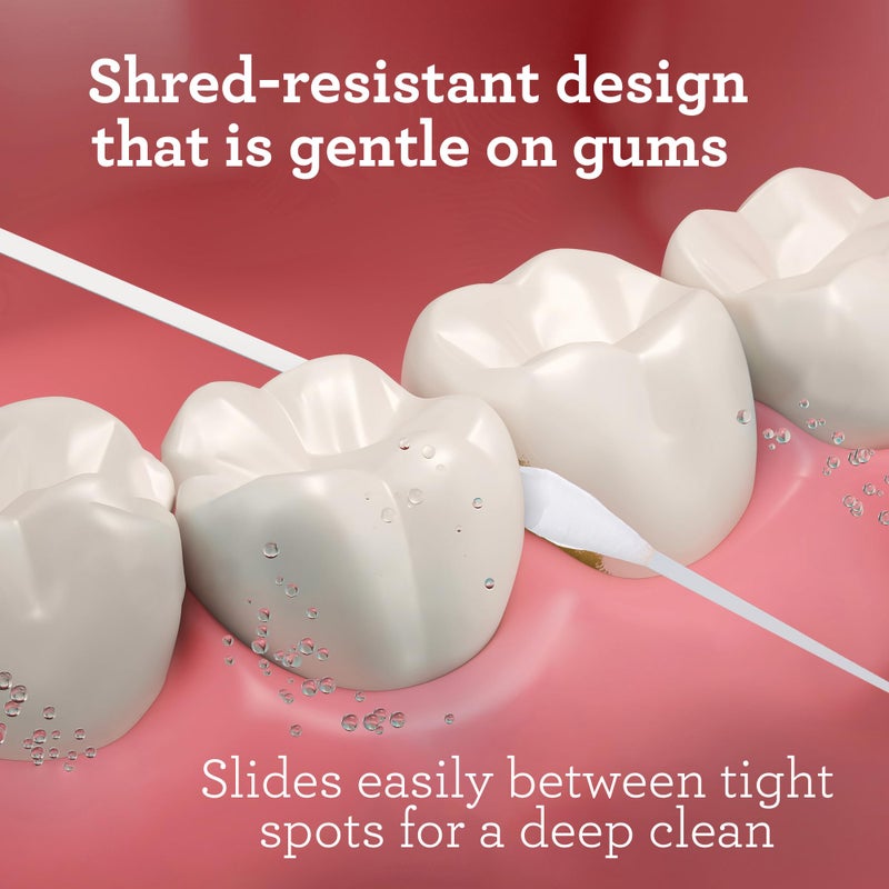 GuruNanda Expandable Waxed Dental Floss for Gentle, Deep Cleaning Wide Teeth Flossing - Cinnamon Flavor - 55 Yards - Image 5