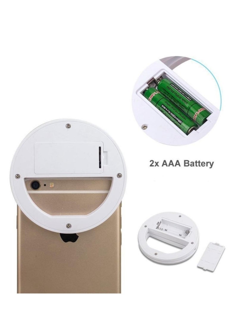 ELTRAZONE - 184 Selfie Ring Light with 36 LED Bulbs, Flash Lamp Clip Ring Lights Fill-in Lighting Portable for Phone/Tablet/iPad/Laptop Camera - Image 1