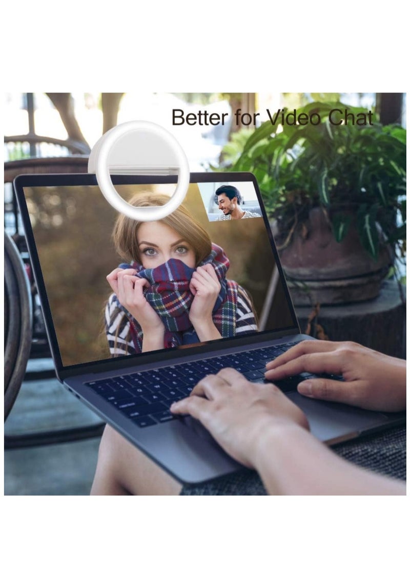 ELTRAZONE - 184 Selfie Ring Light with 36 LED Bulbs, Flash Lamp Clip Ring Lights Fill-in Lighting Portable for Phone/Tablet/iPad/Laptop Camera - Image 1