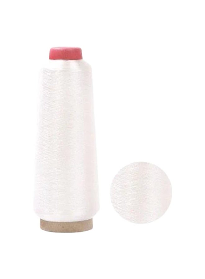 Bhavya Enterprises Metallic Zari Thread for Embroidery, Sewing, Jewelry Making - White, 1pc - Image 1