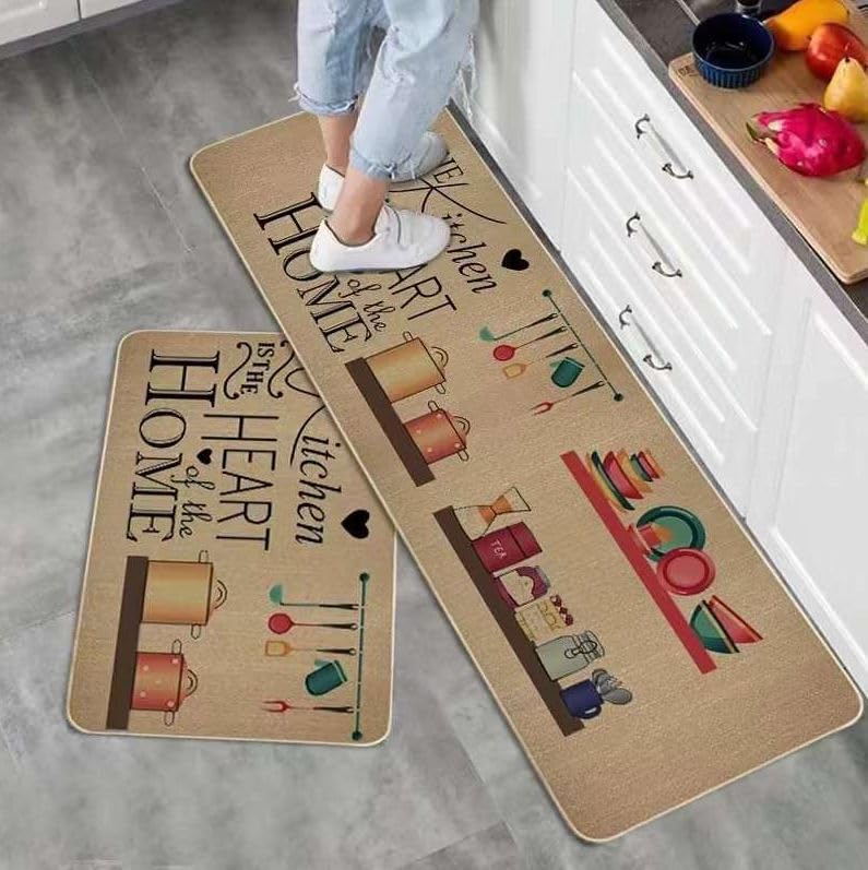 Dratal Floor Mat Door Mat Kitchen Bathroom Absorbent Floor Mat Bathroom NonSlip Mats Household Bedroom Carpet Entry Door DTRE07 - Image 1