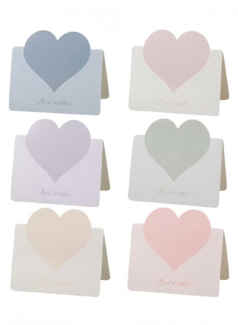 Generic 60 packs of foldable love greeting cards, creative Morandi series romantic love blank three-dimensional cards, used for weddings, birthdays and other occasions, universal gift cards  - Image 2