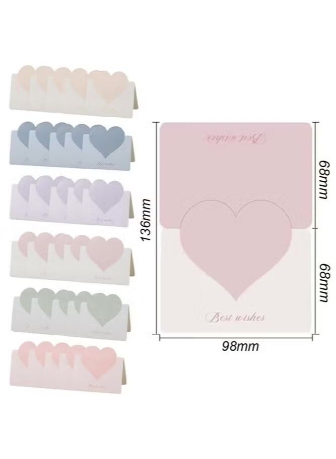 Generic 60 packs of foldable love greeting cards, creative Morandi series romantic love blank three-dimensional cards, used for weddings, birthdays and other occasions, universal gift cards  - Image 3