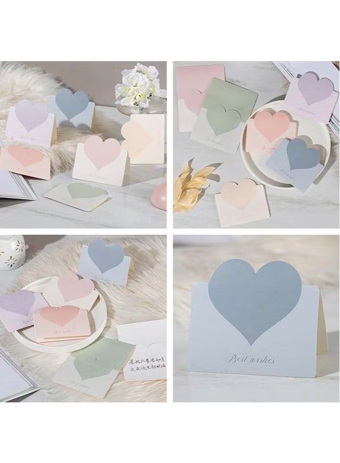 Generic 60 packs of foldable love greeting cards, creative Morandi series romantic love blank three-dimensional cards, used for weddings, birthdays and other occasions, universal gift cards  - Image 5