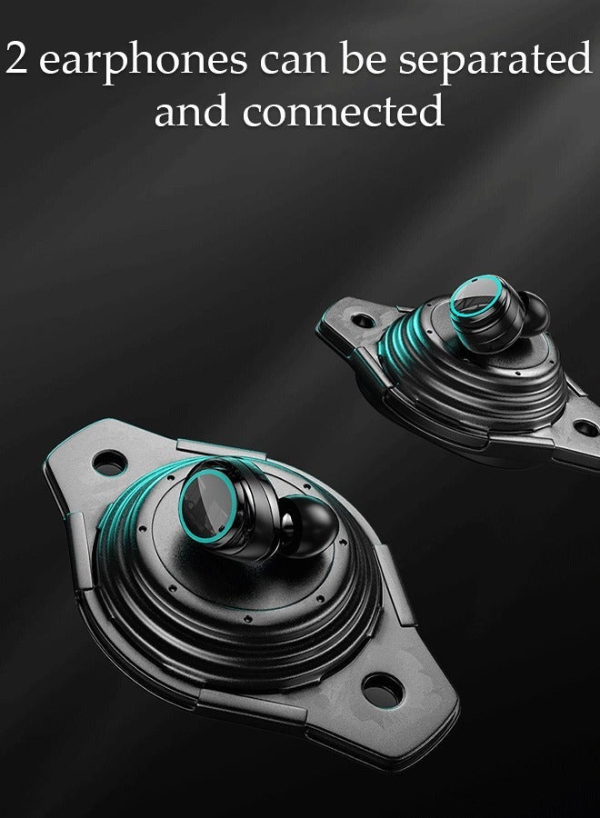 DUNISO Wireless Earbuds Bluetooth 5.2 Headphone Earphones in-Ear with Wireless Charging Case Phone Charging and LED Power Display Built-in Mic Headset IPX7 Waterproof for Running Sport Gym - Image 5