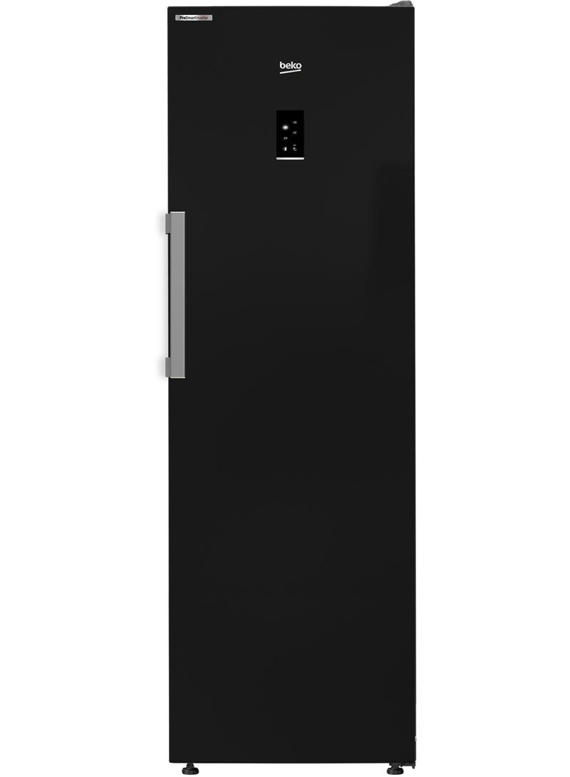 Beko Upright Freezer 286L - No Frost - ProSmart Inverter Motor - 8 Drawer Storage - Digital Control Display - Fast Freeze Function - Low Noise - Vacation Mode - Black - RFNE313E13STIEGB 286 L 1 W RFNE313E13STIEGB Piano Black - Image 1
