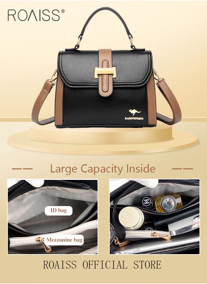 roaiss - Women Shoulder Crossbody Bag Large Capacity Compact and Exquisite Women Handbag - Image 1
