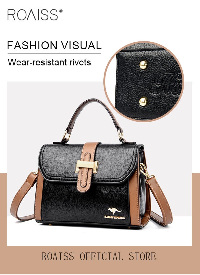 roaiss - Women Shoulder Crossbody Bag Large Capacity Compact and Exquisite Women Handbag - Image 1