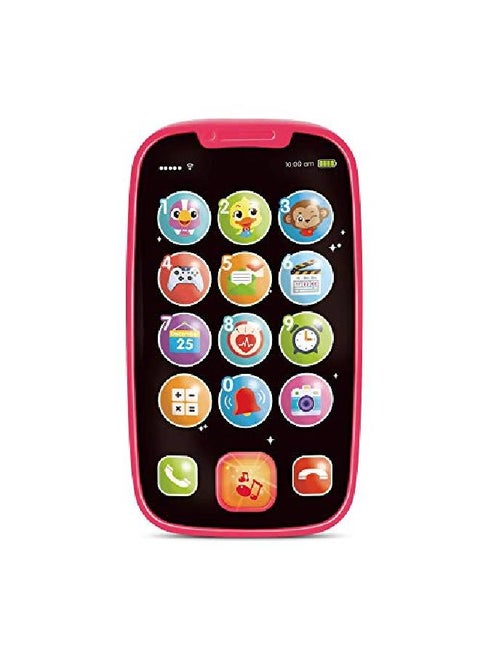 My First Smartphone - Cell Phone Baby Toy, For Toddlers And Young Children - 15 Unique Buttons And Functions, Musical Melodies, Animal Sounds And Number Learning - For 1-Year-Old Kids And Older