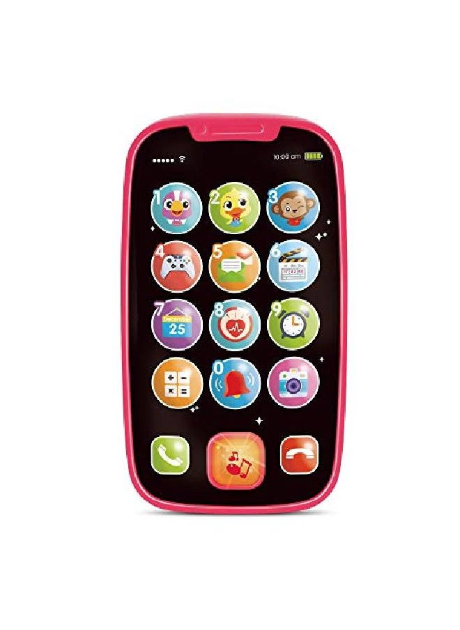 My First Smartphone - Cell Phone Baby Toy, For Toddlers And Young Children - 15 Unique Buttons And Functions, Musical Melodies, Animal Sounds And Number Learning - For 1-Year-Old Kids And Older