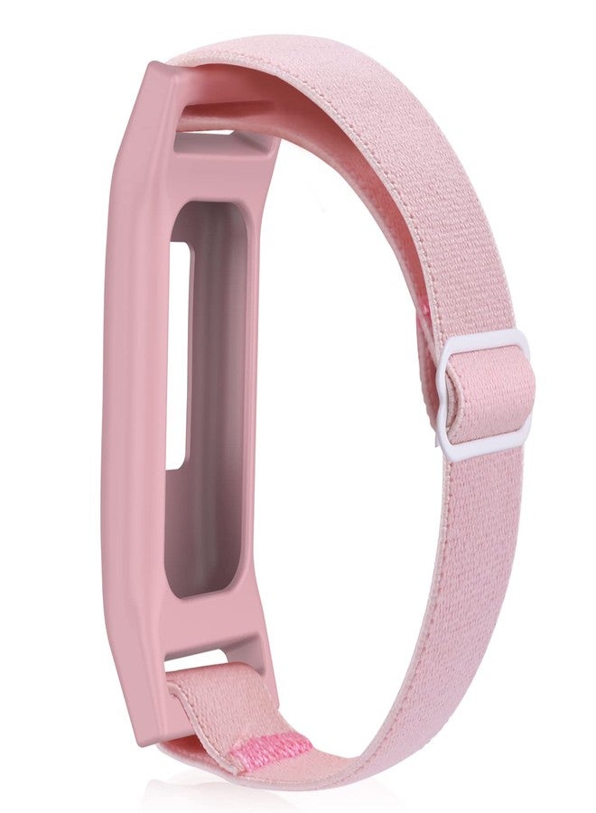 C2D JOY Elastic Nylon Strap compatible with Garmin vivofit Jr 1/2 Bands Replacement with Case for Kids-Pink - Image 1