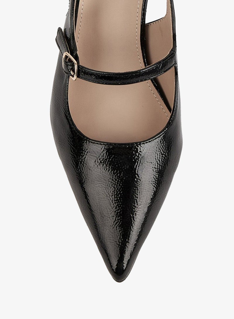 فلورا بيلا من شو إكسبرس حذاء سلاينج باك بكعب مدبب مزين بإبزيم - Image 5