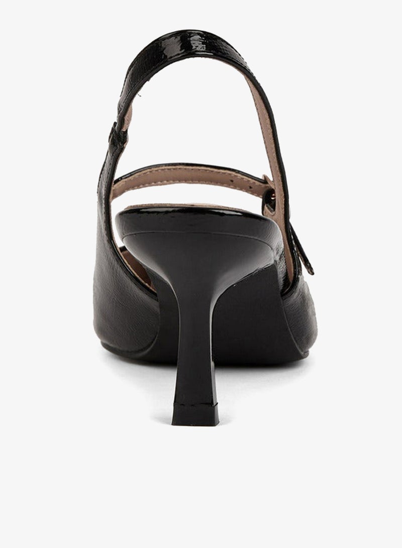 فلورا بيلا من شو إكسبرس حذاء سلاينج باك بكعب مدبب مزين بإبزيم - Image 4