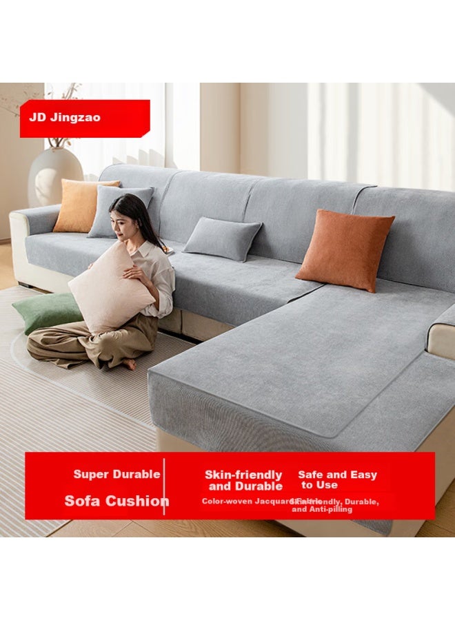 JD.com Jd Home Super Durable Sofa Cushion Sofa Cover Cloth Seat Cushion Non-slip Cover Fabric Sofa Seat Cushion Large Three-person Seat 90*240cm - Image 1