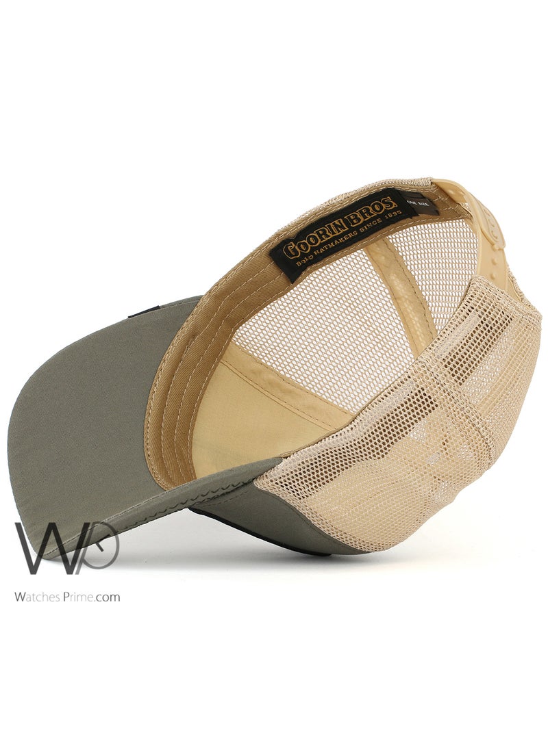Goorin Bros Goorin Bros Bear Trucker Mesh Cap Olive Green Color Cotton Hat For Men  - Image 4