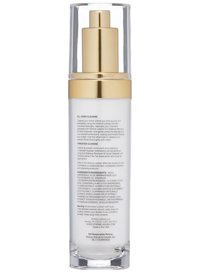 Xtreme Lashes® Eye Makeup Remover & Facial Cleanser (4 Fl Oz) | Lash Cleanser & Shampoo for Healthy Lashes - Image 2