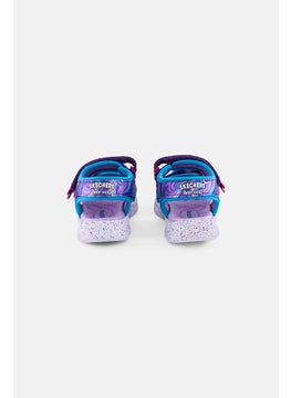 SKECHERS Kids Girl Jumpsters Splasherz Velcro Closure Sandals, Purple  - Image 2