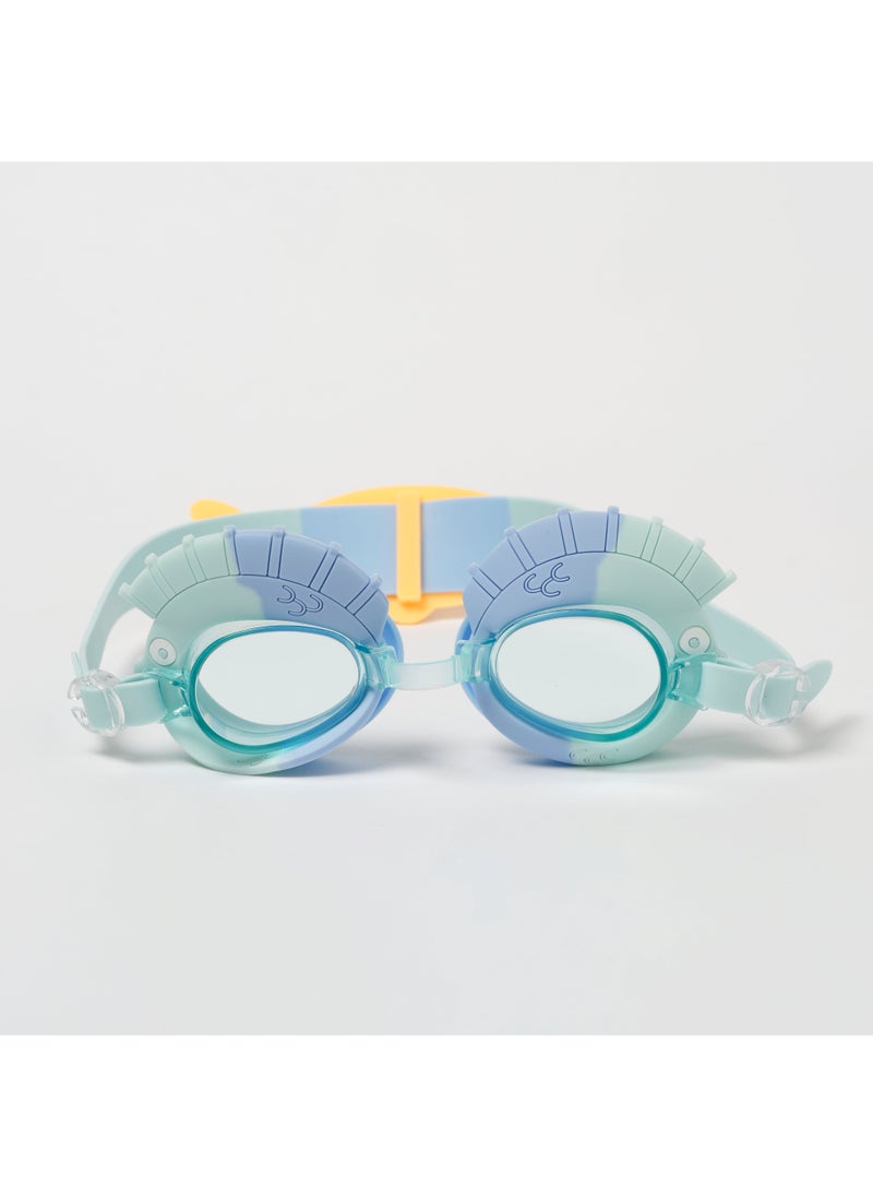 SUNNY LIFE - Kids Swim Goggles Finn The Fish Aqua Blue - Image 1