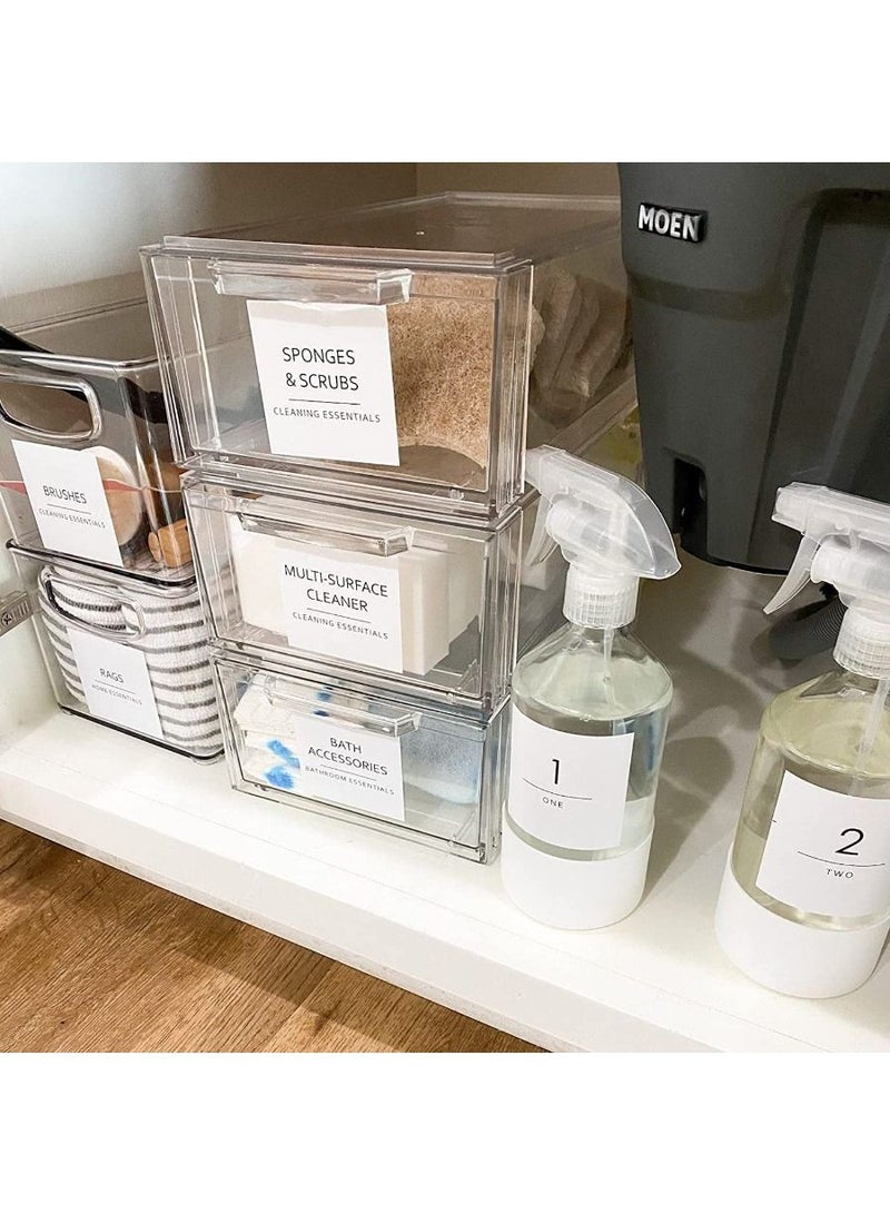 QUESERA 174 Bathroom, Beauty Makeup Vinyl Stickers Organization Storage System - Image 2