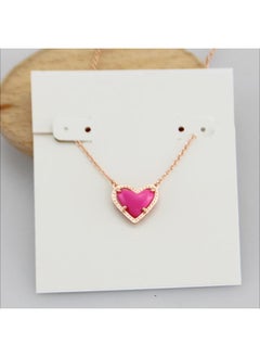 European And American Jewelry Love-shaped Peach Heart Short Necklace Clavicle Chain