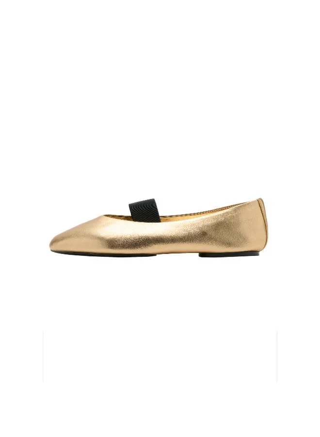 MANGO Strap leather shoes