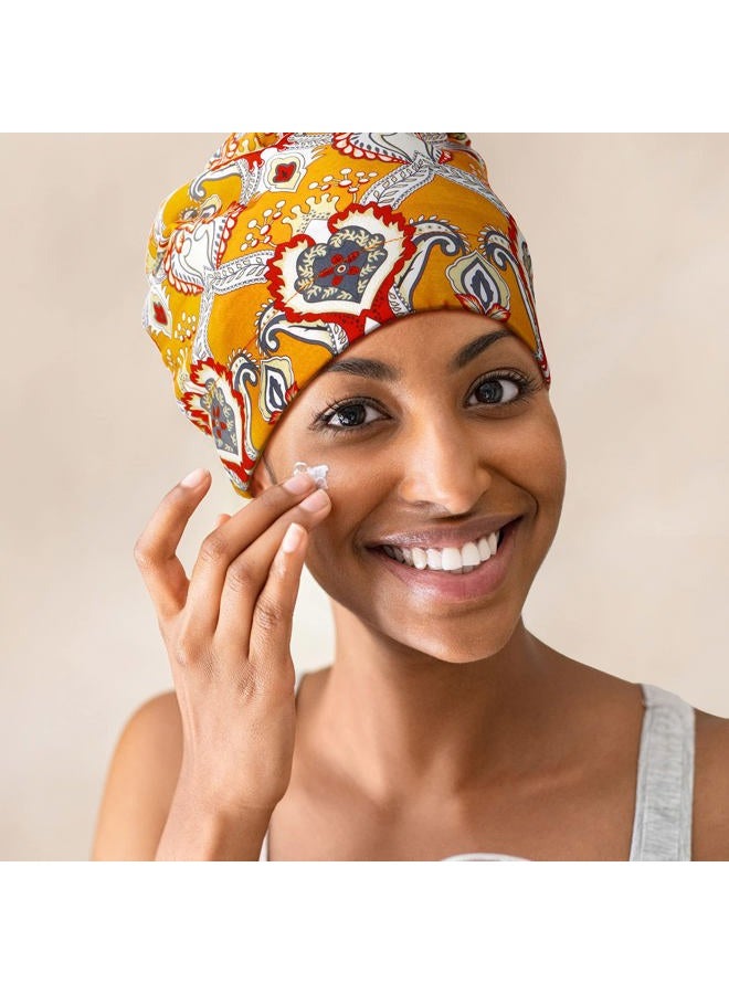 Sintege 6 Pcs Satin Lined Bonnet Sleep Cap for Women Men African Silk Soft Beanie Hair Sleep Wrap for Natural Curly Braids(Bright Patterns) - Image 3