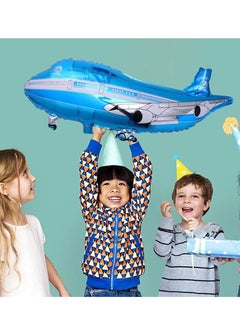 Y&D Airplane Shaped Aluminum Film Balloon, SYOSI 10Pcs Helicopter Balloons Flying Plane Shape For Kids Birthday Party Decoration (Red and Blue Plane)  - Image 3