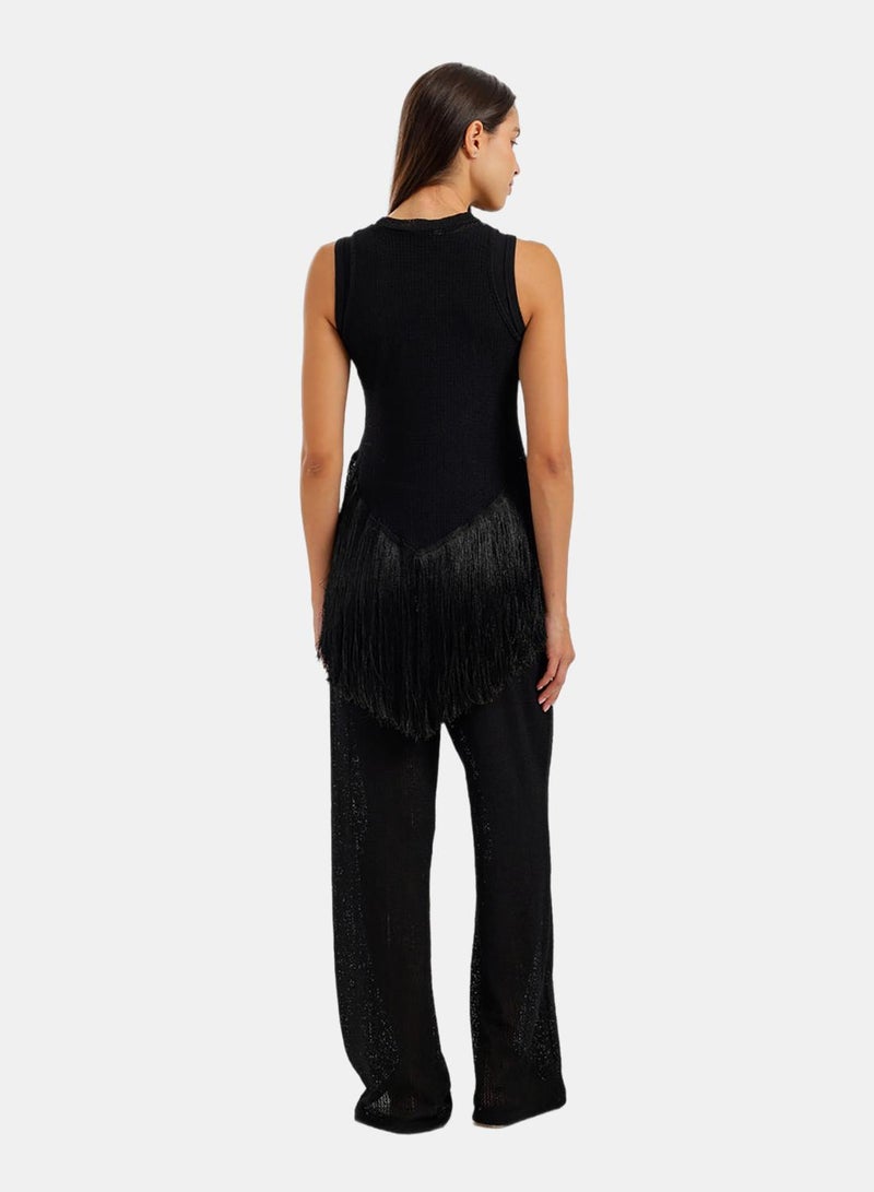Carina Fringed Perforated Beach Set - Image 4