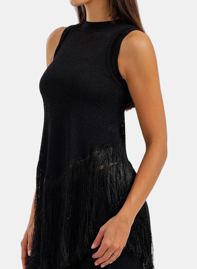 Carina Fringed Perforated Beach Set - Image 5