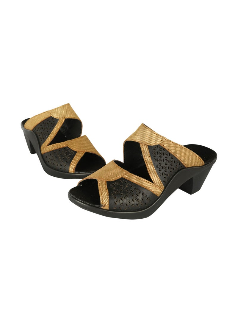 Romika Ladies Block Heel Sandals Camel - Image 2