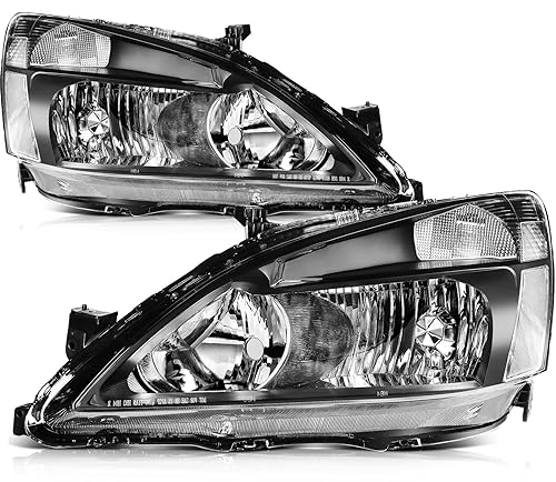 LBRST Headlight Assembly Compatible with for Honda for Accord 2003-2007 Bulbs Not Included HO2502120 HO2503120 33151SDAA01 33101SDAA01 - Image 1