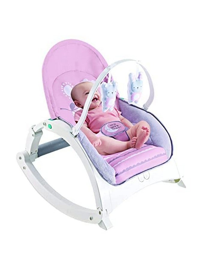 Fiddlys Newborn to Toddler Rocker Chair with Music and Vibration Function, Adjustable Mode 27230, Pink - Image 1