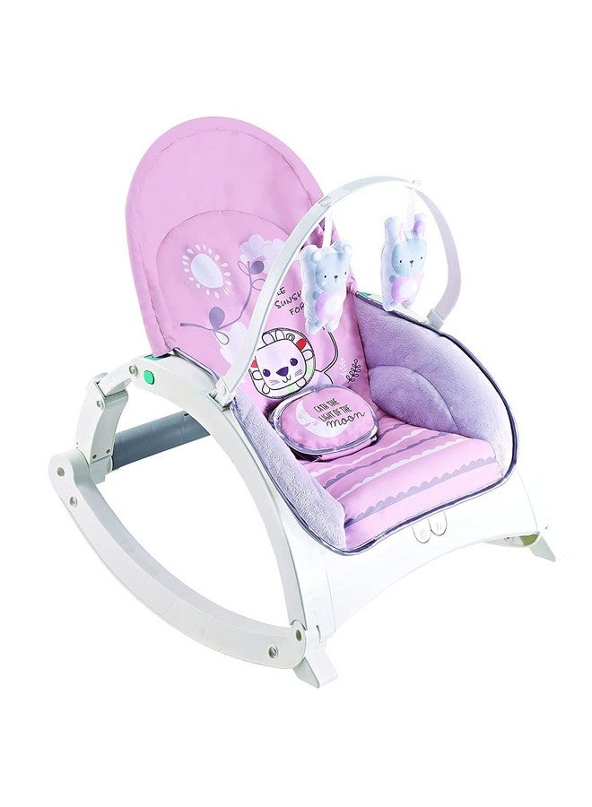 Fiddlys Newborn to Toddler Rocker Chair with Music and Vibration Function, Adjustable Mode 27230, Pink - Image 2