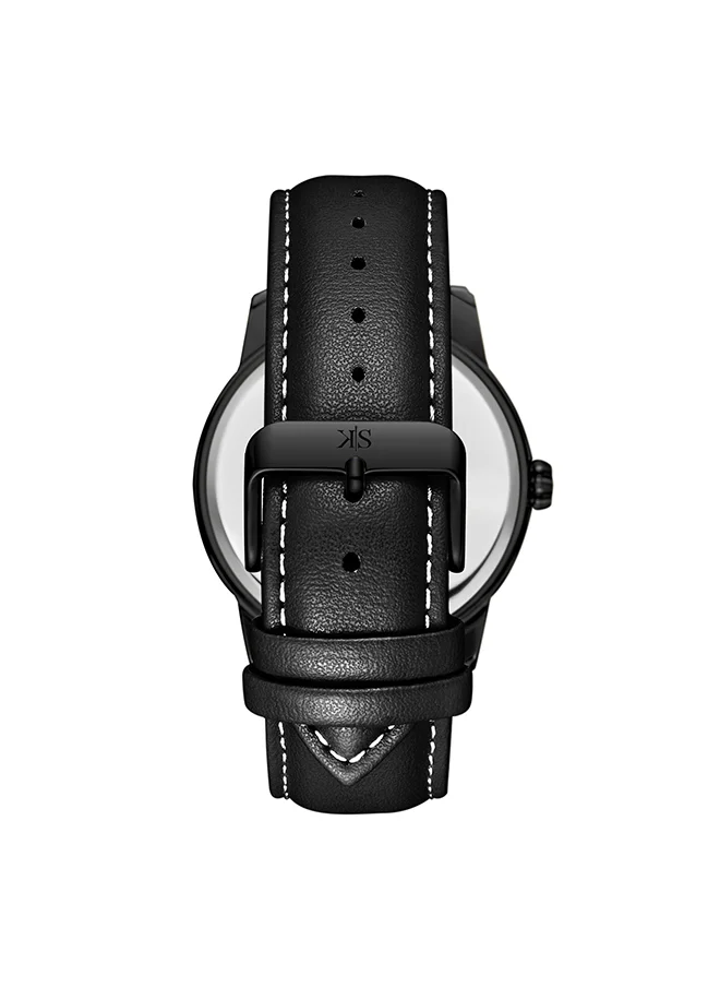 KENNETH SCOTT Men's Black  Dial Analog Watch - K24020-BLBB