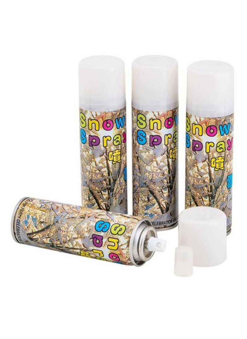 Snow Spray Pack of 24 | Realistic Vanishing Snow Effect | All Occasions | Compact Design | Festival Party Crazy String Snow Spray | Safe Formul