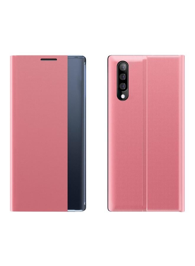 S-TOP Case For Galaxy A50 / A30S / A50S Plain Texture Cloth Attraction Flip Holder Leather Phone Case - Image 2