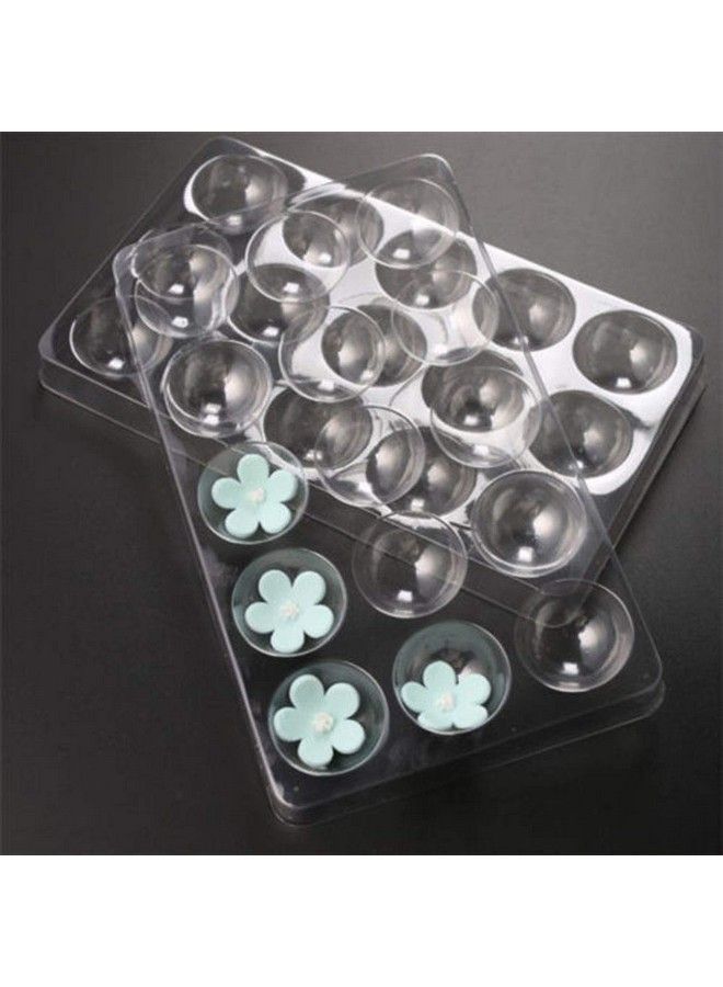 EORTA 2 Pack/30 Cavity Sugar Flower Drying Mold Fondant Shaping Tray Plastic Cake Decoration Baking Tools For Sugarcraft Gum Paste Chocolate Diy Clear 9" X 5.5"  - Image 2