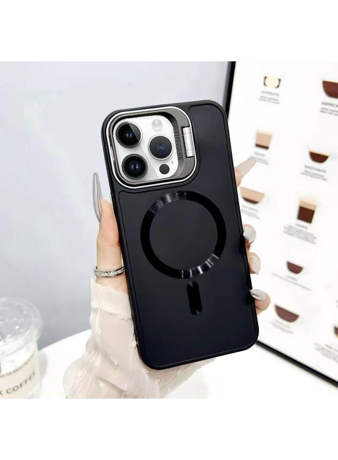 Zaboon Case For iPhone 13 Pro Max CD Texture Frosted MagSafe Lens Holder Phone Case - Image 1