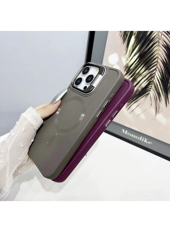 Zaboon Case For iPhone 13 Pro Max CD Texture Frosted MagSafe Lens Holder Phone Case - Image 4