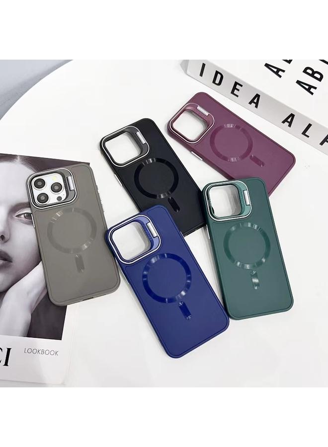 Zaboon Case For iPhone 13 Pro Max CD Texture Frosted MagSafe Lens Holder Phone Case - Image 2