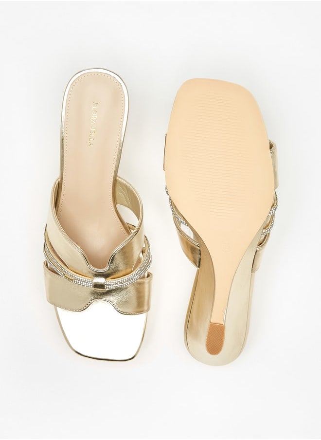 Flora Bella By Shoexpress - Women's Embellished Slip-On Wedge Sandals Ramadan Collection - Image 1