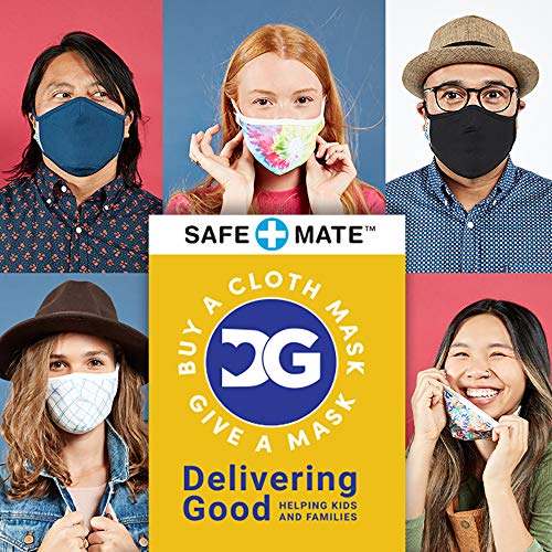 Case-Mate Safe+Mate x Cloth Face Mask, Washable & Reusable, Adult S/M, Cotton, Includes Filters, Black (Pack of 12) - Image 5