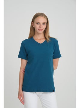 Alexander Gardi Alexandergardı Ribbed V-Neck Comfort Fit T-Shirt (E24-74602)  - Image 3
