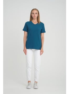Alexander Gardi Alexandergardı Ribbed V-Neck Comfort Fit T-Shirt (E24-74602)  - Image 2