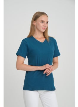 Alexander Gardi Alexandergardı Ribbed V-Neck Comfort Fit T-Shirt (E24-74602)  - Image 4