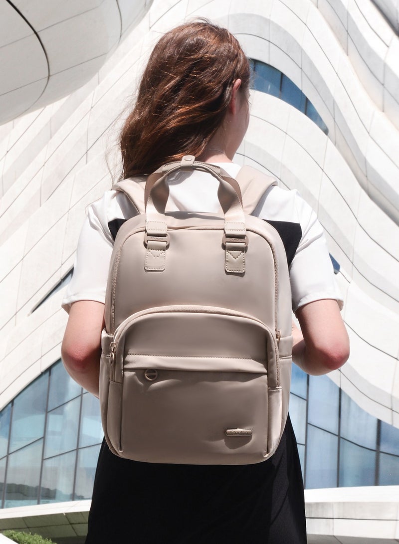 Chantria CB00778 Stylish Anti-theft 15.6-Inch Laptop Water-resistant For Travel Work School Business For Women Fashion Durable Casual Backpack Bag - Khaki  - Image 2
